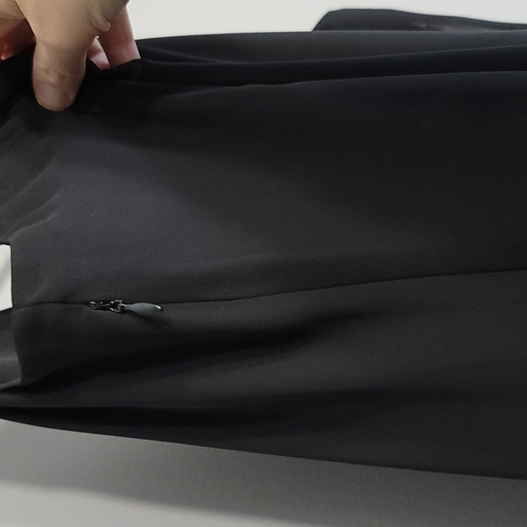 Black Beaded Chiffon Cocktail Dress, Size 10 - Picture 10 of 16